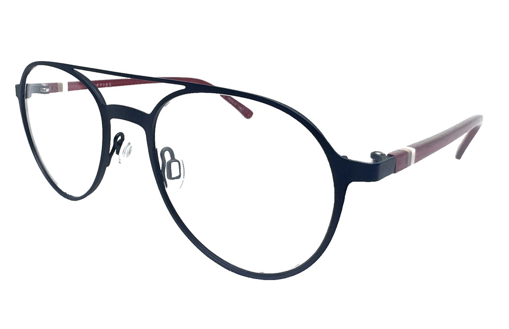 NIFTIES NI8496-6531 BLACK RED EYEGLASSES FRAMES 47-18-135 AUTHENTIC DESIGNER